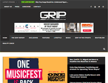 Tablet Screenshot of gripmagazine.com